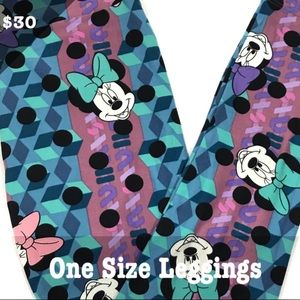 Lularoe Minnie Mouse One Size Leggings
